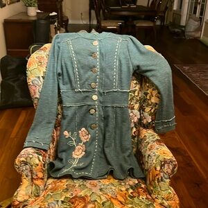 Soft knee length jacket